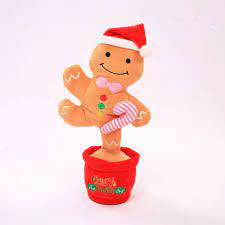 Διαδραστικό χορευτικό λούτρινο παιχνίδι, για τα Χριστούγεννα, με φώτα και ήχους