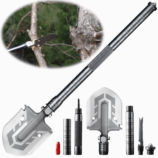 Πτυσσόμενο Φτυάρι Κάμπινγκ - Πολυλειτουργικό Ατσάλινο κιτ, 78cm