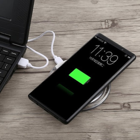 Ασύρματος φορτιστής Fantasy Qi, Εξαιρετικά λεπτός για iPhone, Λευκός