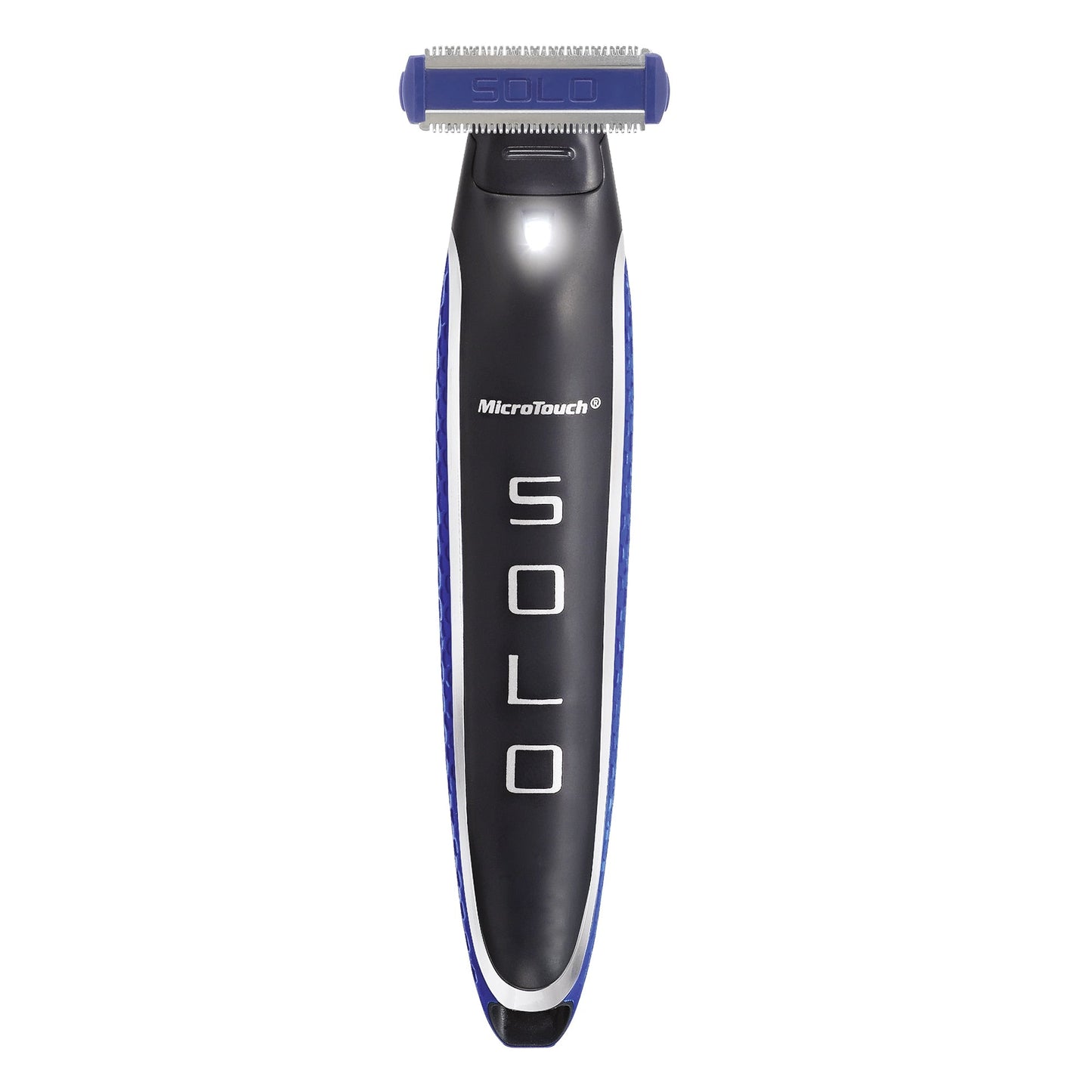 Σχηματιστής γενειάδας MicroTouch Solo, Μέγιστη ακρίβεια, Περιστρεφόμενη κεφαλή, ενσωματωμένη λάμπα LED, μαύρο
