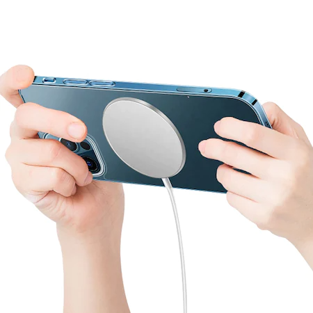 Σετ δώρου 4 σε 1 κιτ φορτιστή Magsafe Συμβατό με iPhone, θήκη Magsafe και Secure Glass Foil