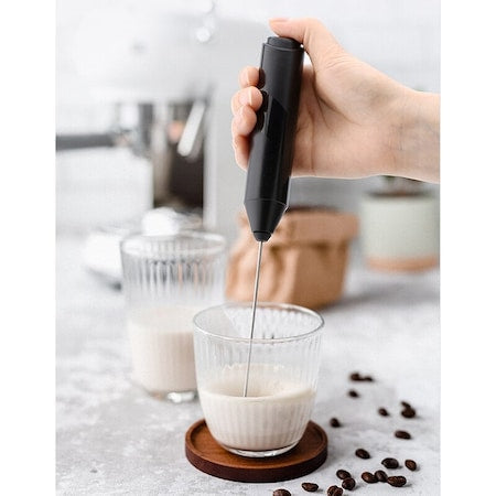 Αφροποιητής γάλακτος, με σπειροειδή άκρη, μαύρο