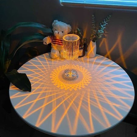 Ακρυλικό φωτιστικό Rose Diamond, LED, RGB, για υπνοδωμάτιο, εστιατόριο, γραφείο, με τηλεχειριστήριο