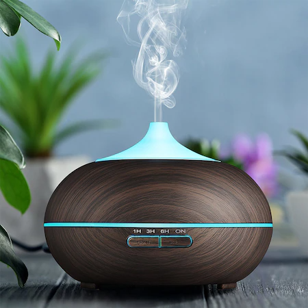 Aromatherapy Diffuser Capacity 300ml Χωρητικότητα, Υγραντήρας, 7 Light Modes, Dark Oak