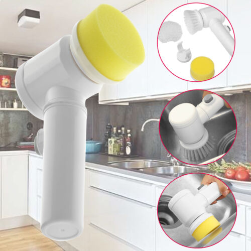 Περιστρεφόμενη ηλεκτρική βούρτσα, πολυλειτουργική, για καθαρισμό, 3 κεφαλές, Magic Brush