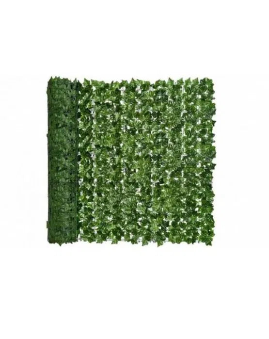 Τεχνητή Πράσινη Φράχτης με Φύλλα Κισσού 300x50cm - Προστασία από τον Άνεμο και τον Ήλιο