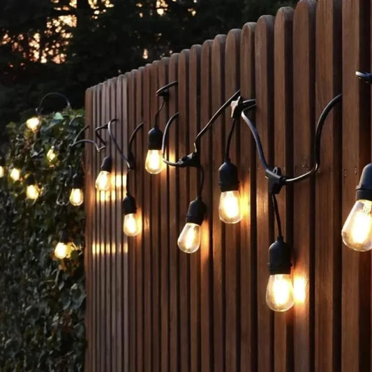 Διακοσμητική Γιρλάντα Φωτεινή για τον Κήπο 10μ, Θερμό Φως (3000 K), Προστασία IP44, 10 Εξωτερικά LED Λαμπτήρες