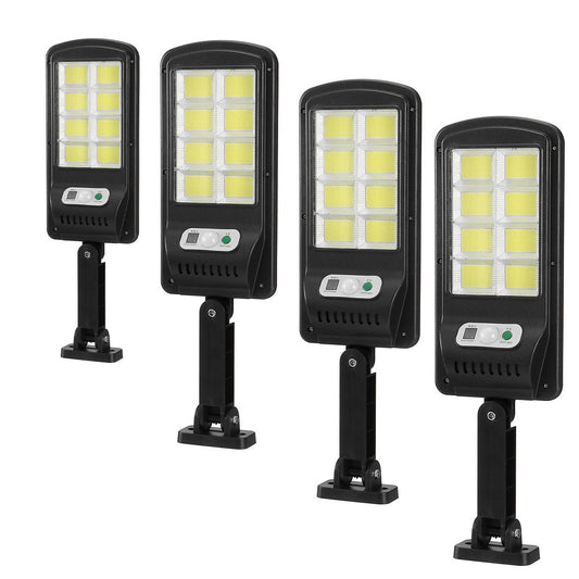 Σετ 4 Ηλιακά Φώτα 150W, 160 LED COB, Τηλεχειριστήριο και Αισθητήρας Κίνησης