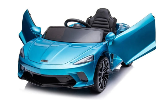 Παιδικό Ηλεκτρικό Αυτοκίνητο McLaren 720S GT3 | Επίσημο Άδειας | Ρόδες από Σφουγγάρι EVA | Δερμάτινα Καθίσματα | 70W | 12V | Μεσογειακό Μπλε