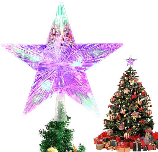 Αστέρι LED για την κορυφή του δέντρου, πολύχρωμο, 10/15 LED