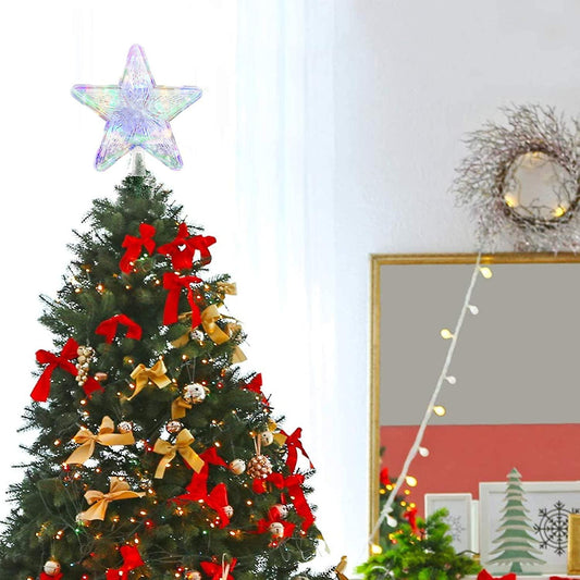 Αστέρι LED για την κορυφή του δέντρου, πολύχρωμο, 10/15 LED