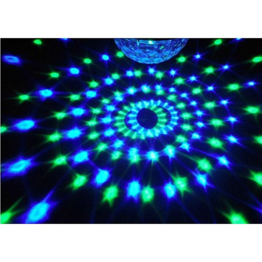 Disco Magic Crystall Ball με RGB LED, ηχείο, USB, κάρτα, αναπαραγωγή μουσικής, παιχνίδι περιστρεφόμενου φωτός