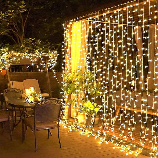Εγκατάσταση φωτός Κουρτίνα βροχής, 240/320 LED, 5x1μ