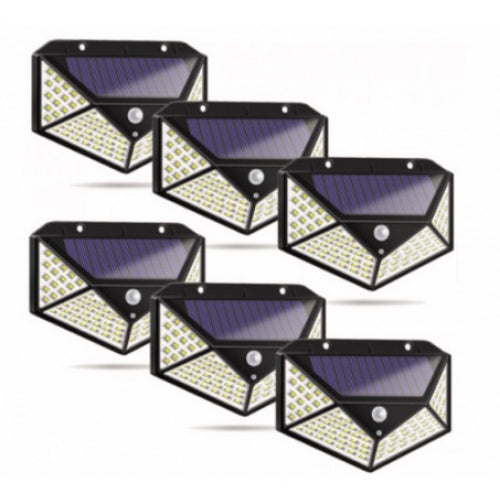Σετ 100 LED Solar Lamps με αισθητήρα κίνησης, μαύρο