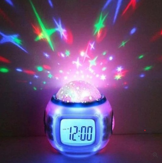 Ξυπνητήρι SkyNight με προβολέα φωτός στην οροφή