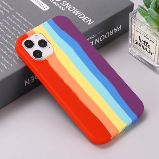 Θήκη σιλικόνης Rainbow για iPhone