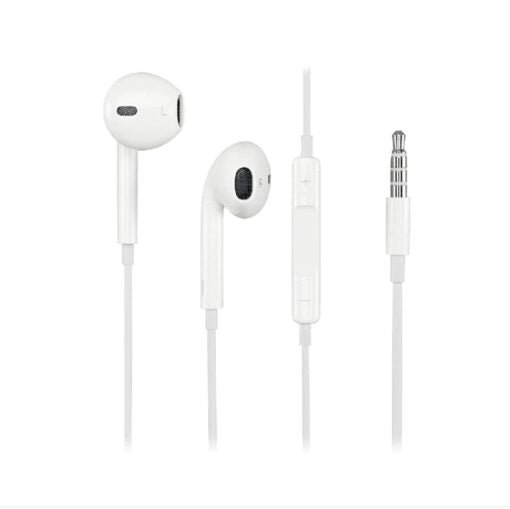 Ακουστικά Universal με μικρόφωνο, MUFA JACK 3,5mm, λευκό