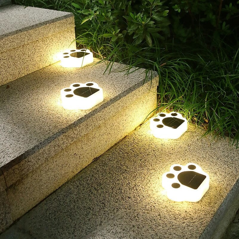 Ηλιακός λαμπτήρας LED, τύπου bear paw, για γκαζόν ή κήπο, αδιάβροχο, ζεστό λευκό
