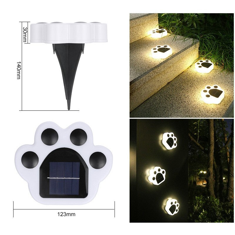 Ηλιακός λαμπτήρας LED, τύπου bear paw, για γκαζόν ή κήπο, αδιάβροχο, ζεστό λευκό