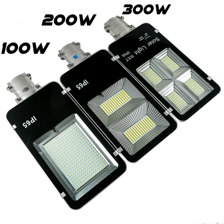 Ηλιακός λαμπτήρας φόρτισης Jortan 200W/300W, Τηλεχειριστήριο, Μεταλλικό στήριγμα/Πυλώνα, Αισθητήρας κίνησης