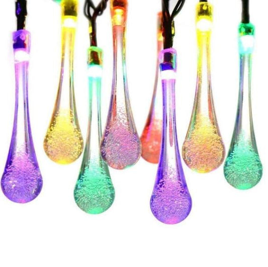 Τοποθέτηση με 50 σφαιρίδια LED Waterdrop, 10 M, πολύχρωμα
