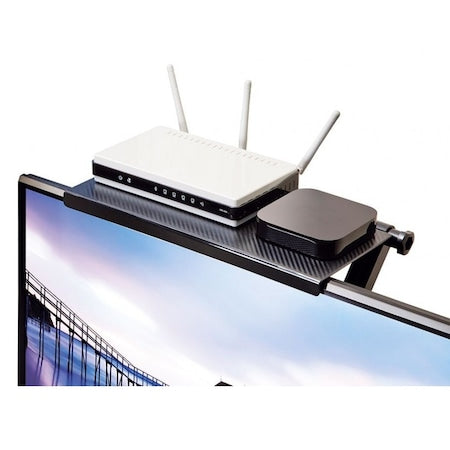 Ρυθμιζόμενο ράφι για Monitor ή Flat TV, 33x16cm, μαύρο
