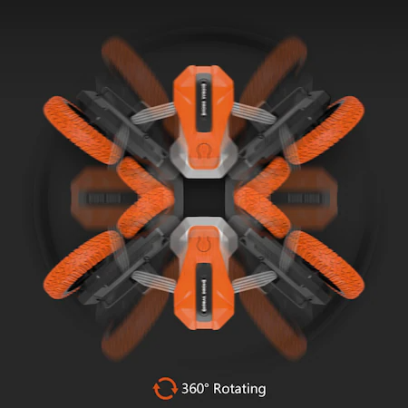 Αυτοκίνητο κόλπο με χειρονομία, περιστροφή 360°, πορτοκαλί